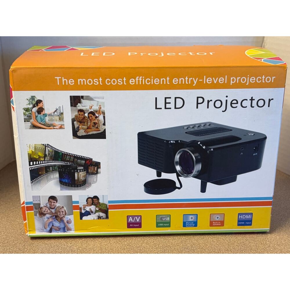 New In Box Joysee LED Projector Mini HD Home Theater Portable Entertainment